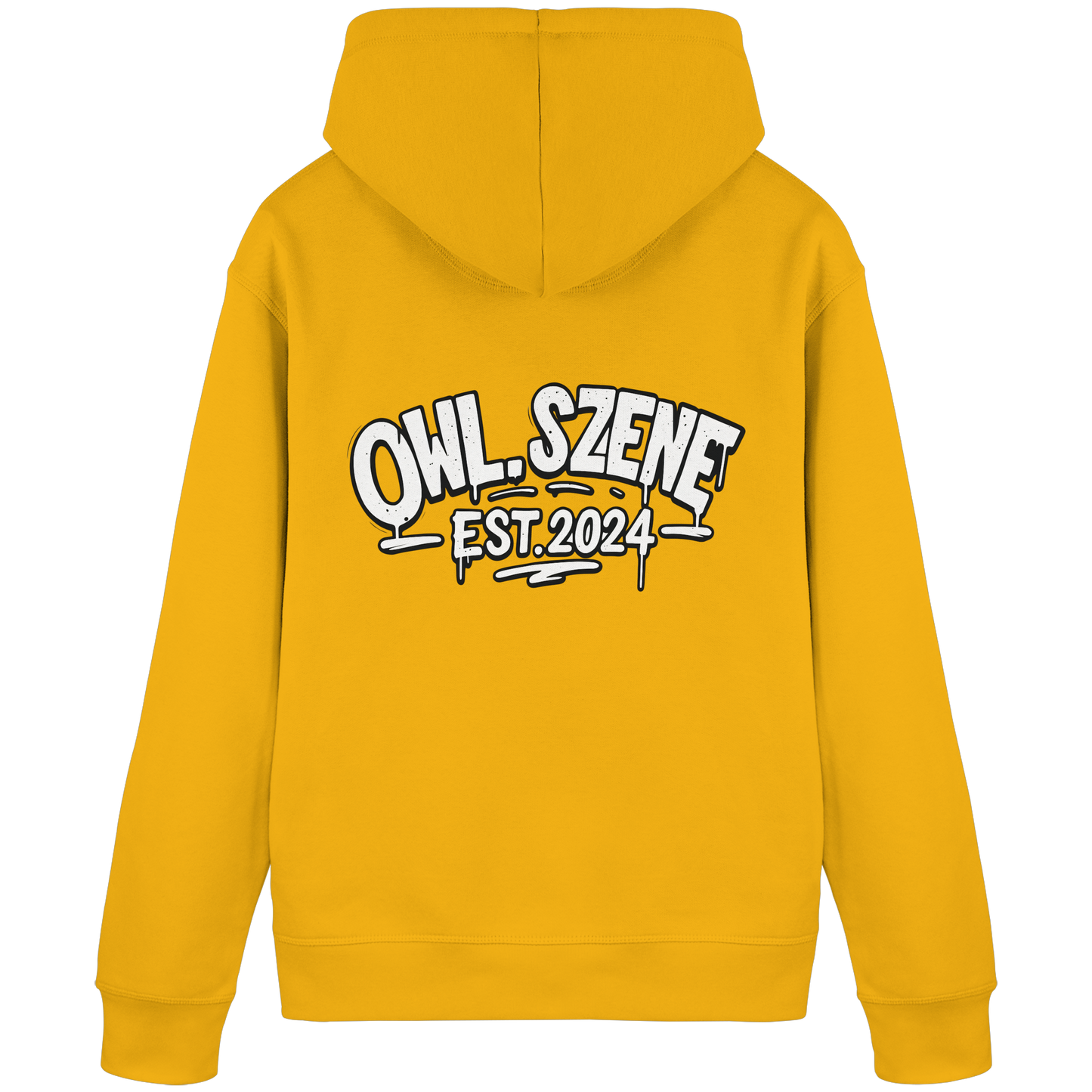 OWL SZENE PREMIUM Hoodie – Kapuzenpullover mit Rückenlogo