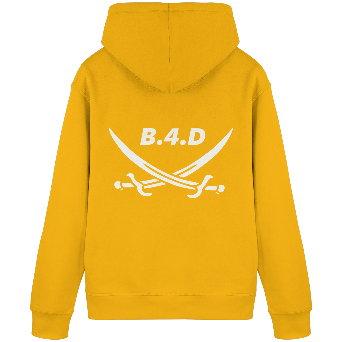 B.4.D PREMIUM Hoodie – Kapuzenpullover mit Rückenlogo
