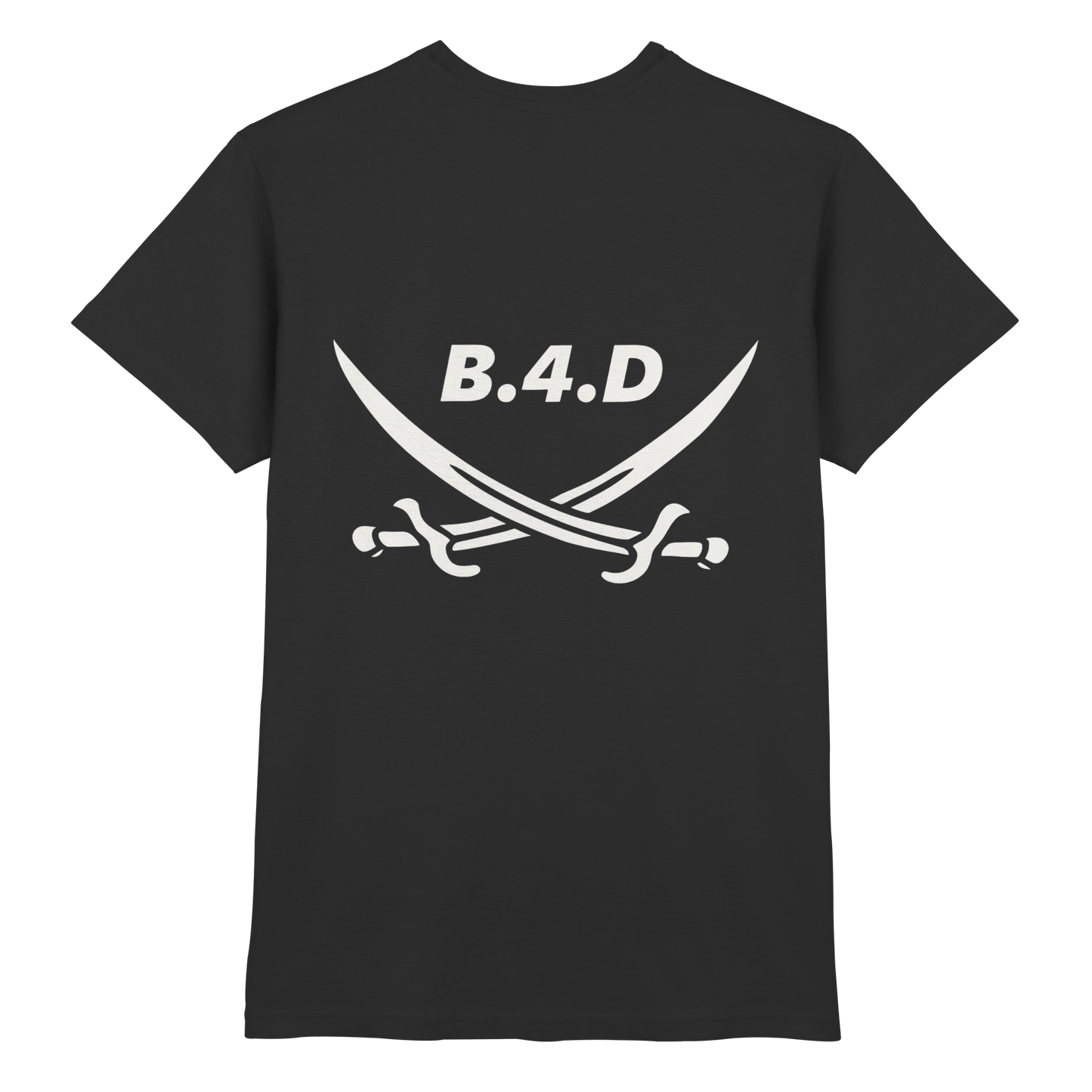B.4.D Premium T-Shirt – mit Backprint