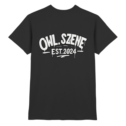 OWL SZENE Premium T-Shirt – mit Backprint