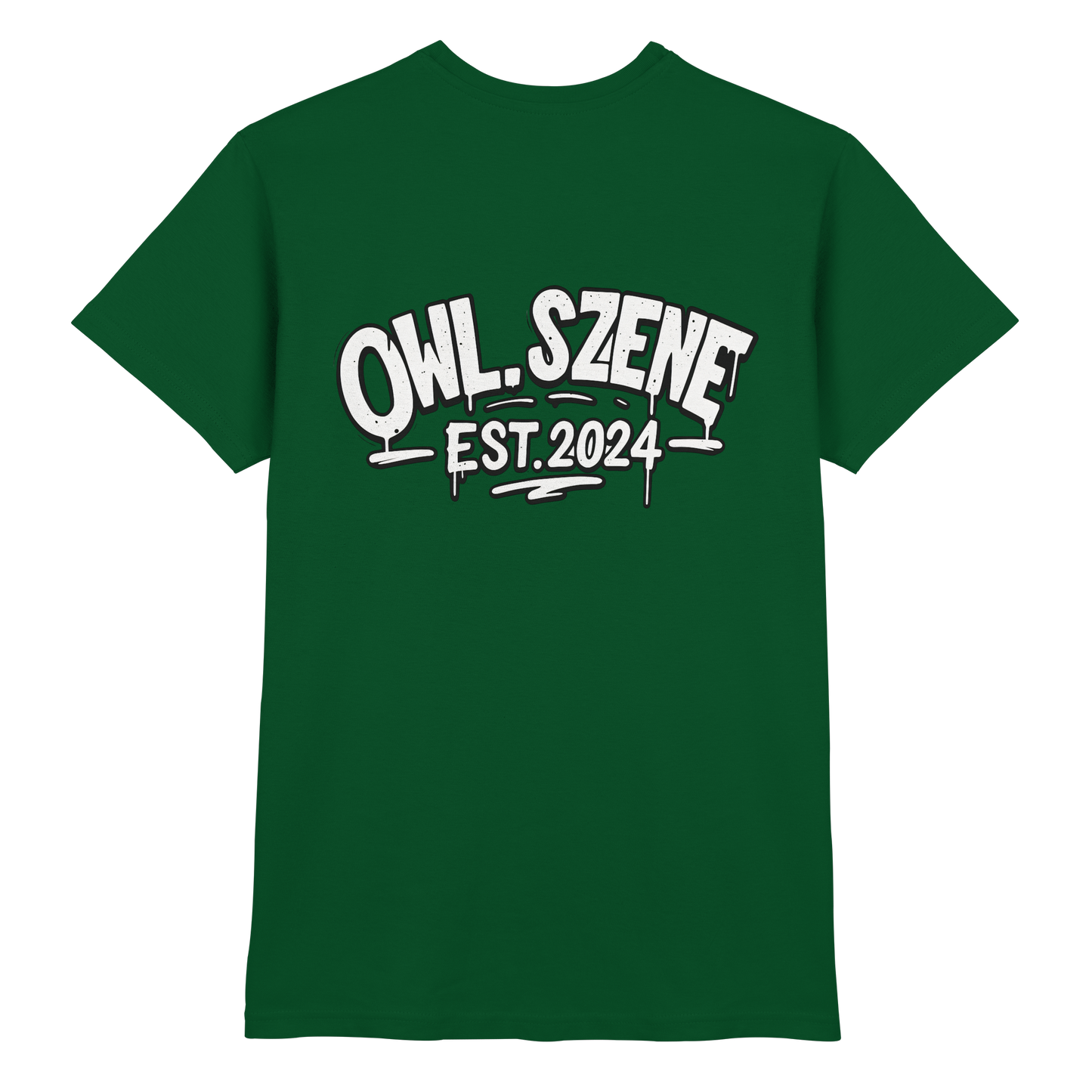 OWL SZENE Premium T-Shirt – mit Backprint