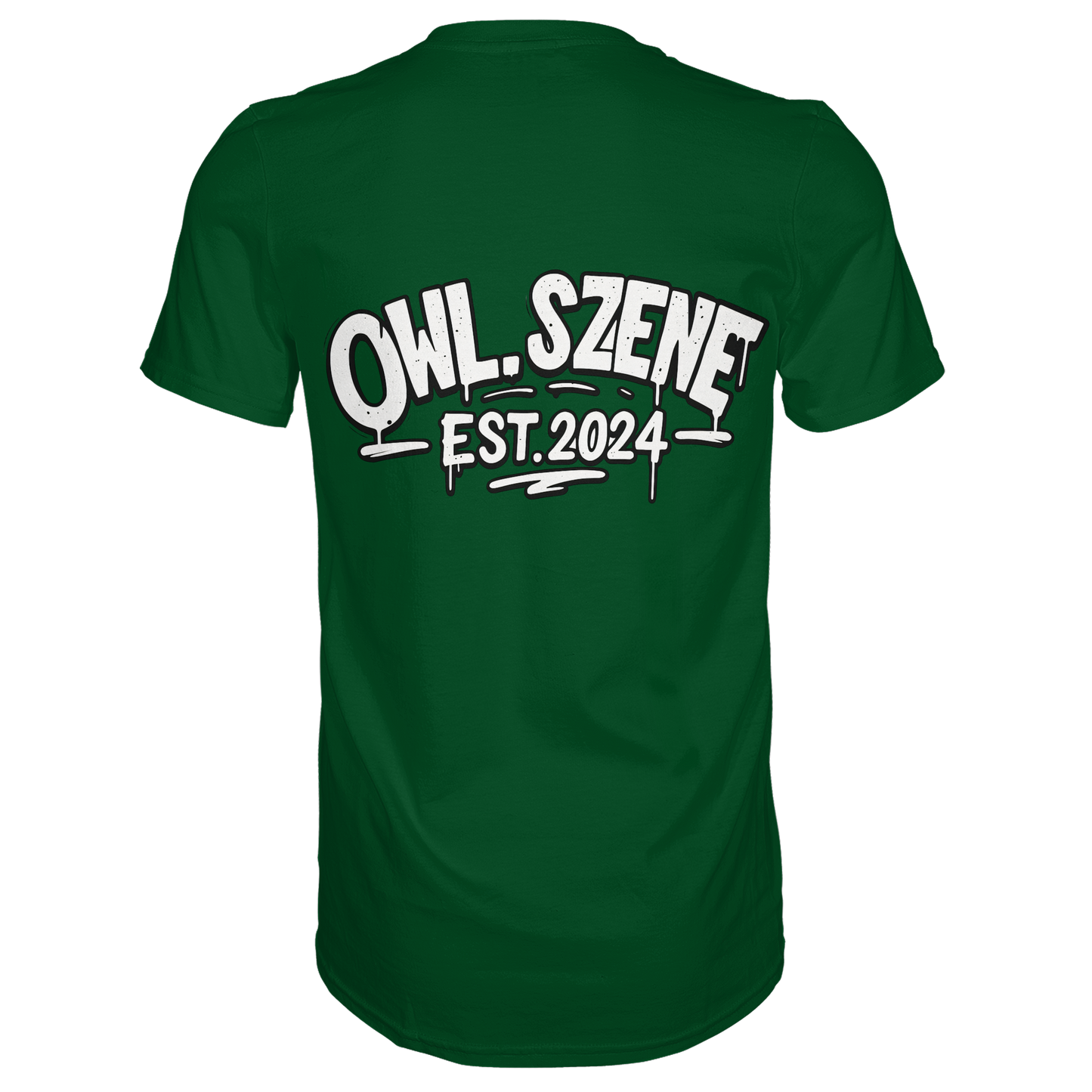 OWL SZENE Premium T-Shirt – mit Backprint