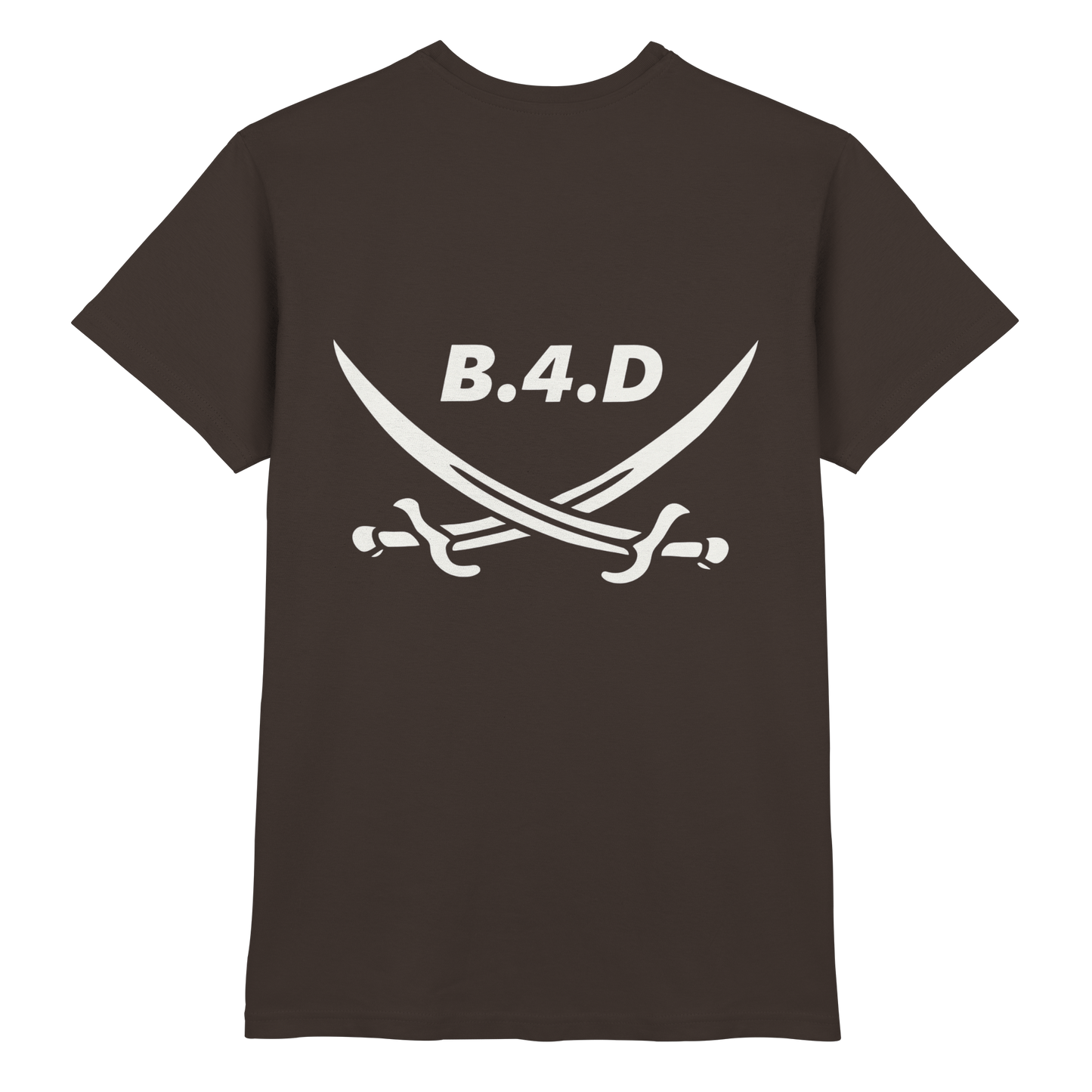 B.4.D Premium T-Shirt – mit Backprint