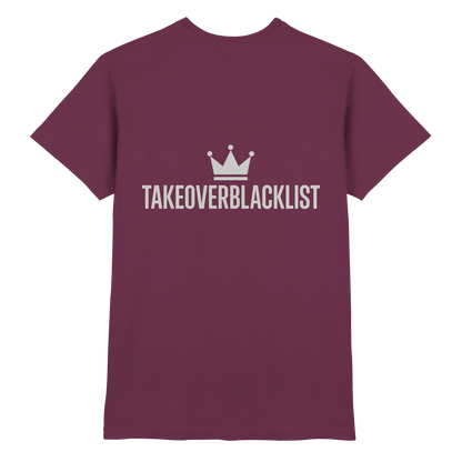 TAKEOVERBLACKLIST Premium T-Shirt – mit Backprint