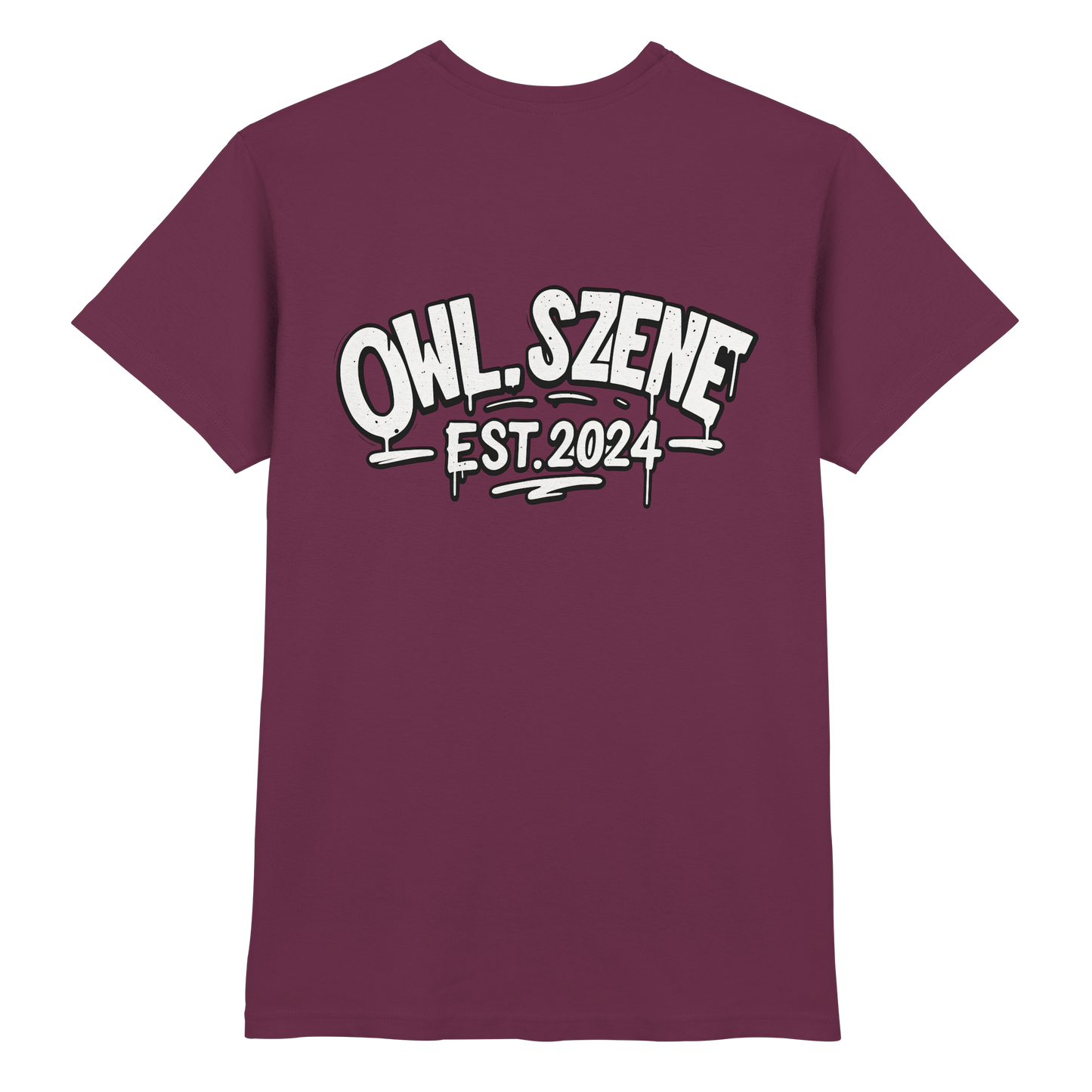 OWL SZENE Premium T-Shirt – mit Backprint