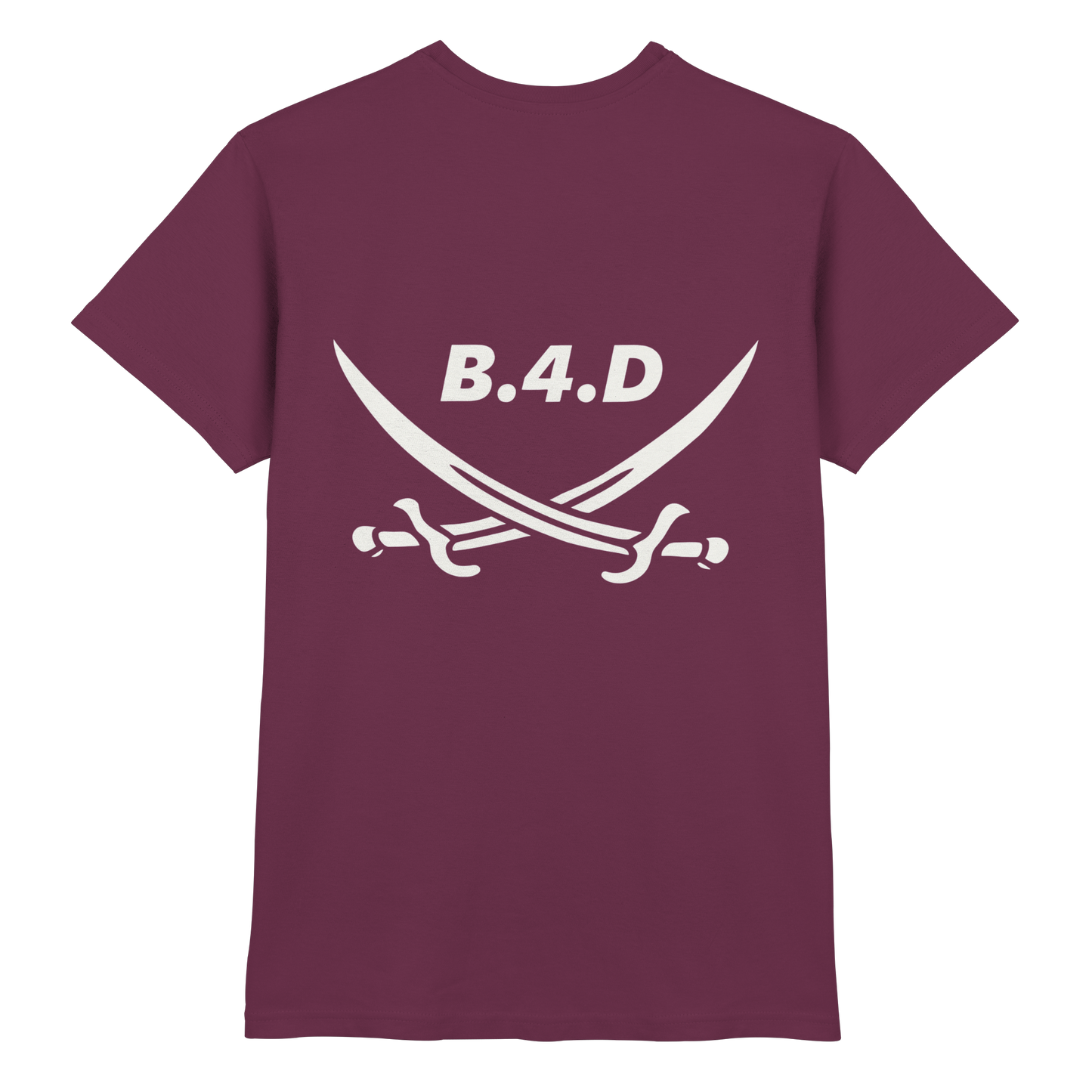 B.4.D Premium T-Shirt – mit Backprint