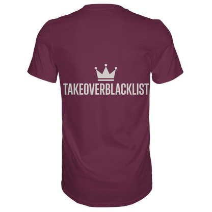 TAKEOVERBLACKLIST Premium T-Shirt – mit Backprint