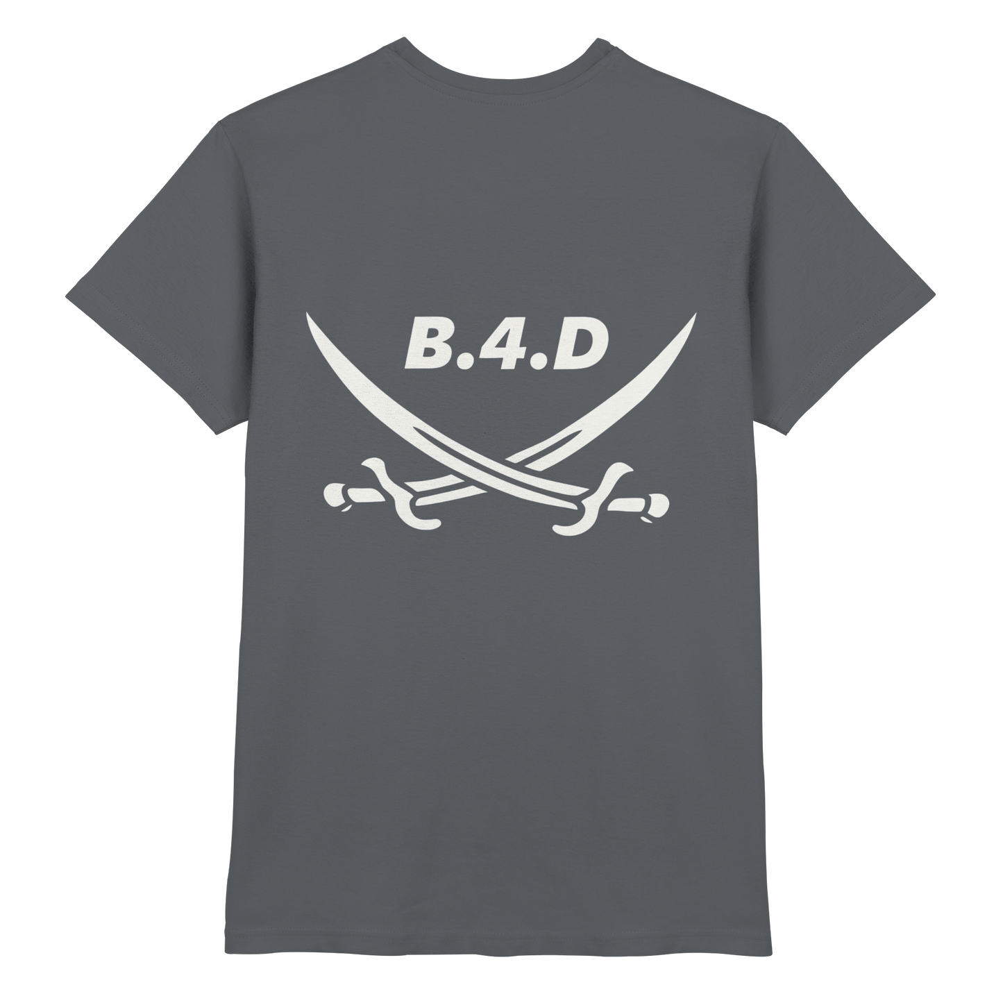B.4.D Premium T-Shirt – mit Backprint