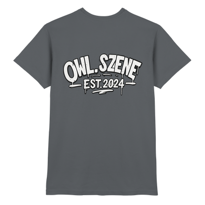 OWL SZENE Premium T-Shirt – mit Backprint