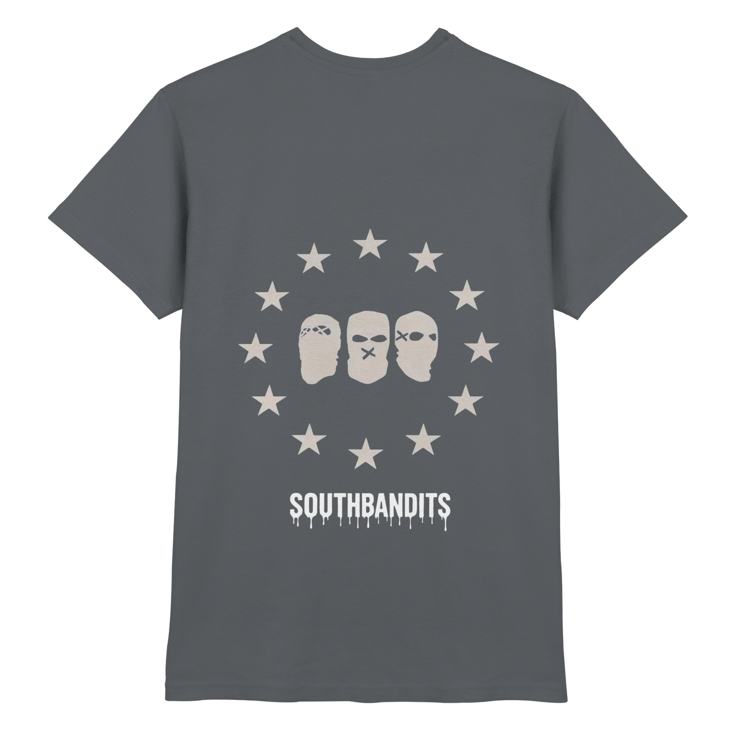 SOUTHBANDITS Premium T-Shirt – Schwarzes Streetwear Shirt mit Masken-Logo