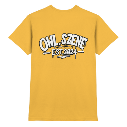 OWL SZENE Premium T-Shirt – mit Backprint