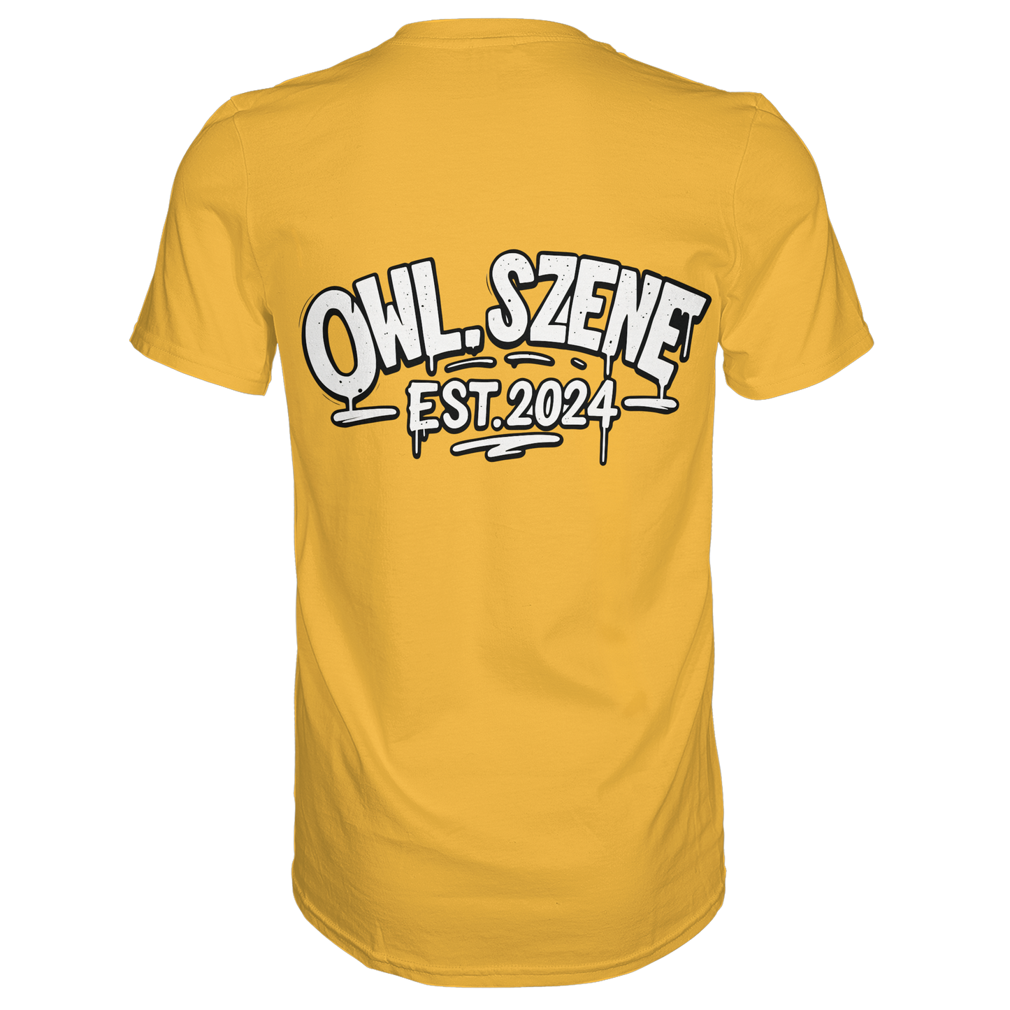 OWL SZENE Premium T-Shirt – mit Backprint
