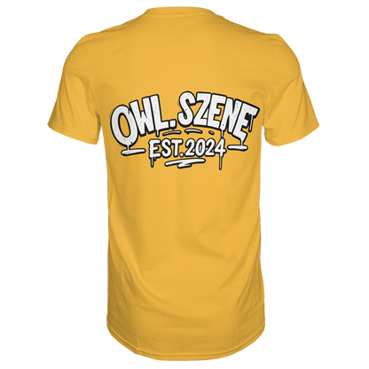 OWL SZENE Premium T-Shirt – mit Backprint