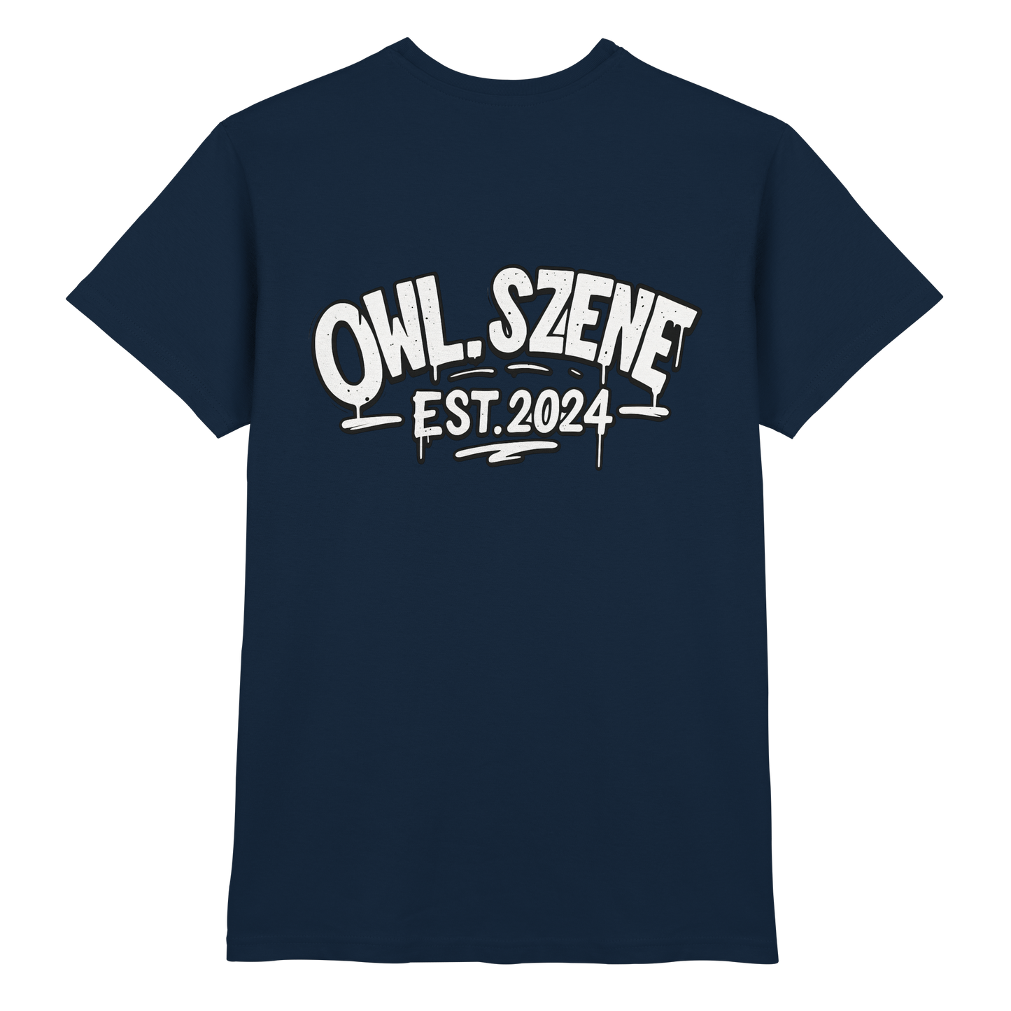 OWL SZENE Premium T-Shirt – mit Backprint