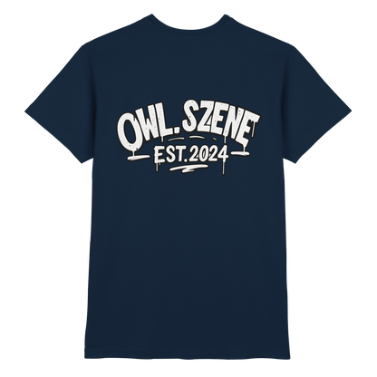 OWL SZENE Premium T-Shirt – mit Backprint