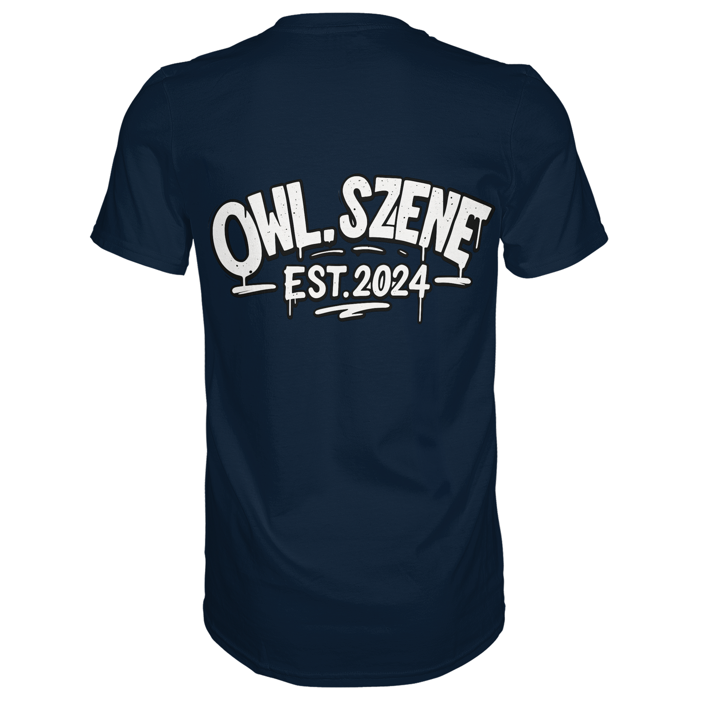 OWL SZENE Premium T-Shirt – mit Backprint