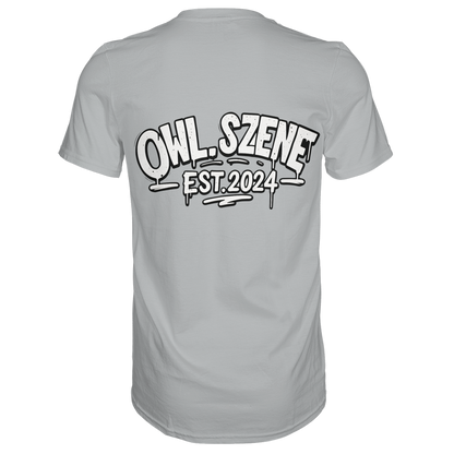 OWL SZENE Premium T-Shirt – mit Backprint