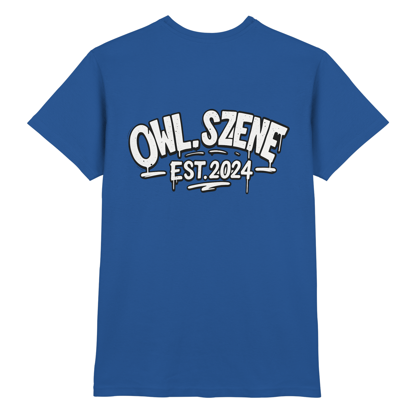 OWL SZENE Premium T-Shirt – mit Backprint