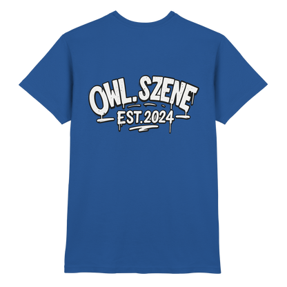 OWL SZENE Premium T-Shirt – mit Backprint