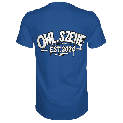 OWL SZENE Premium T-Shirt – mit Backprint