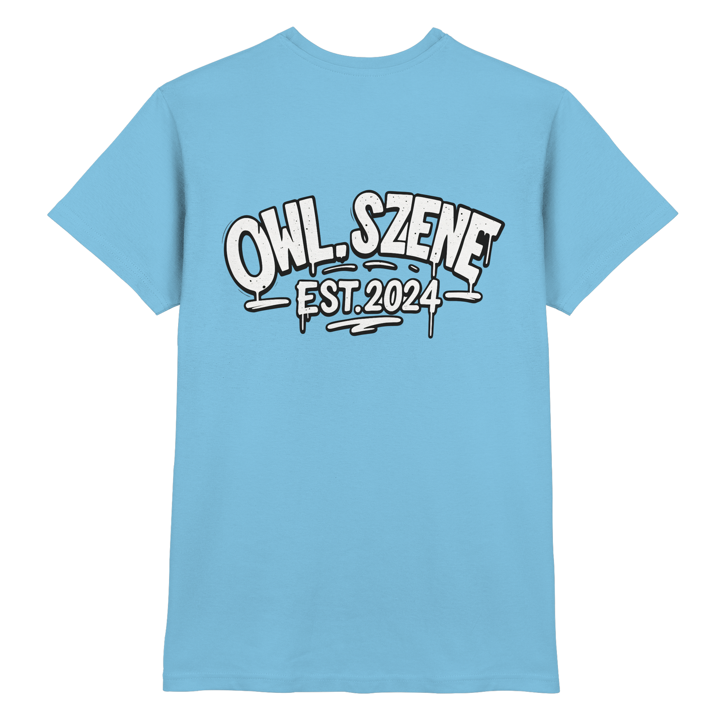 OWL SZENE Premium T-Shirt – mit Backprint