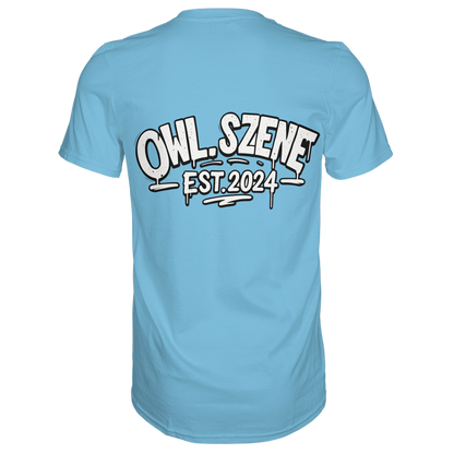OWL SZENE Premium T-Shirt – mit Backprint