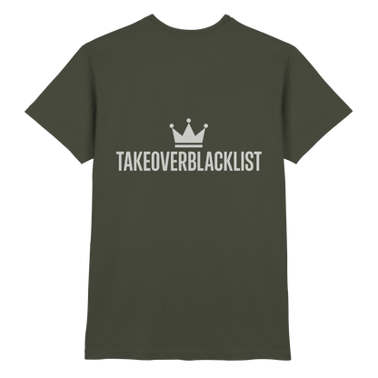 TAKEOVERBLACKLIST Premium T-Shirt – mit Backprint