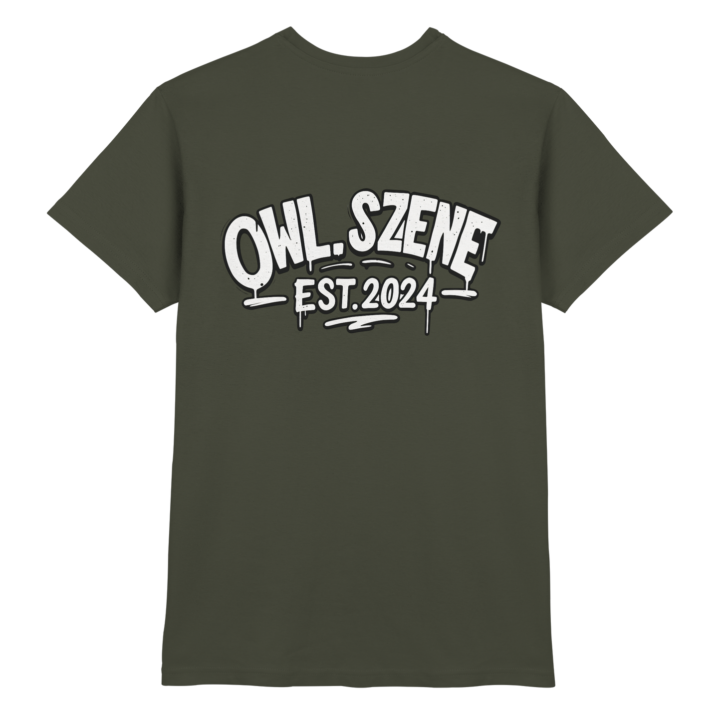 OWL SZENE Premium T-Shirt – mit Backprint