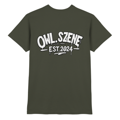 OWL SZENE Premium T-Shirt – mit Backprint