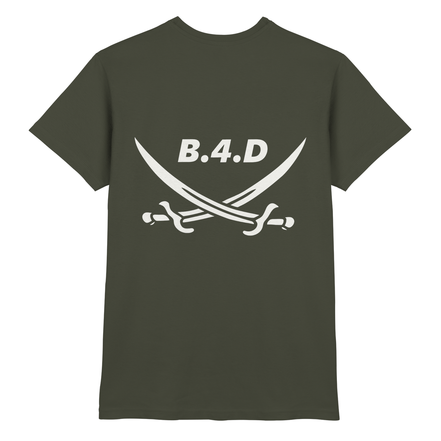 B.4.D Premium T-Shirt – mit Backprint