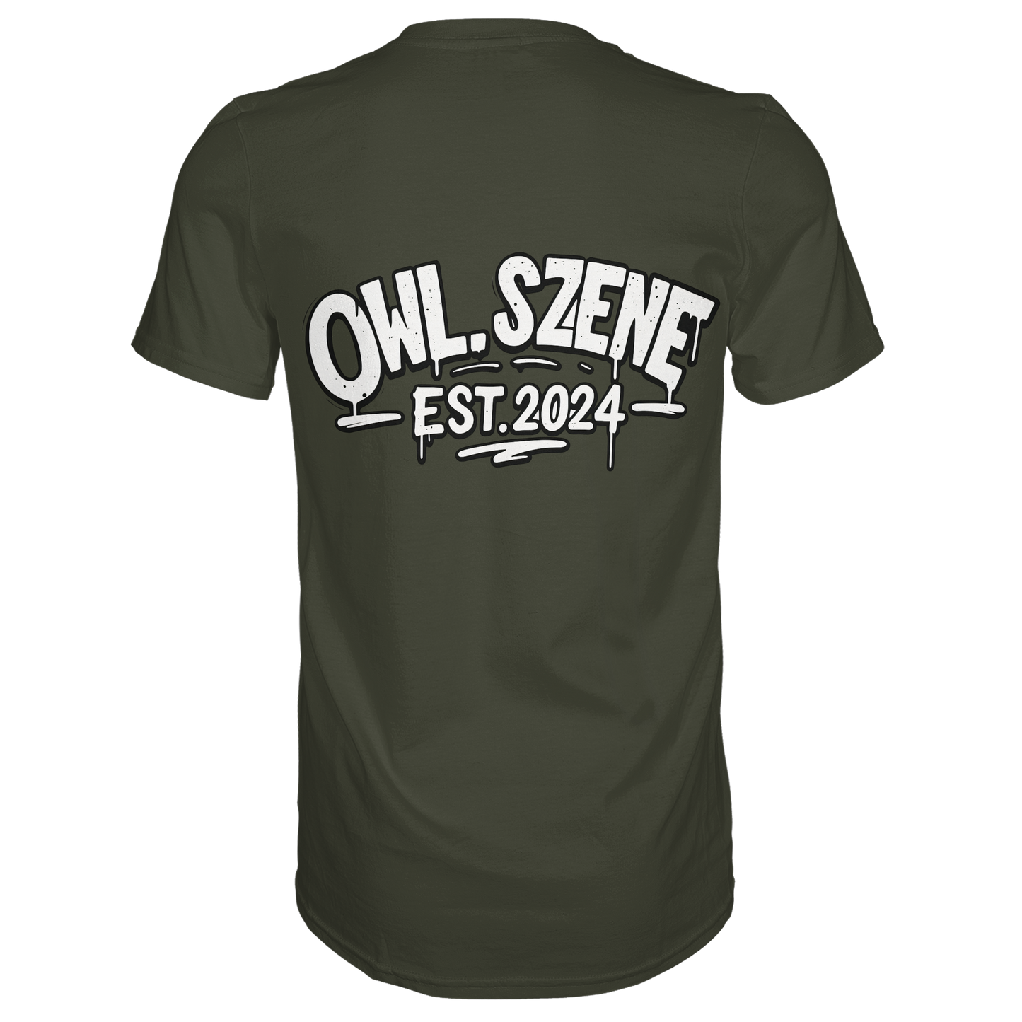 OWL SZENE Premium T-Shirt – mit Backprint