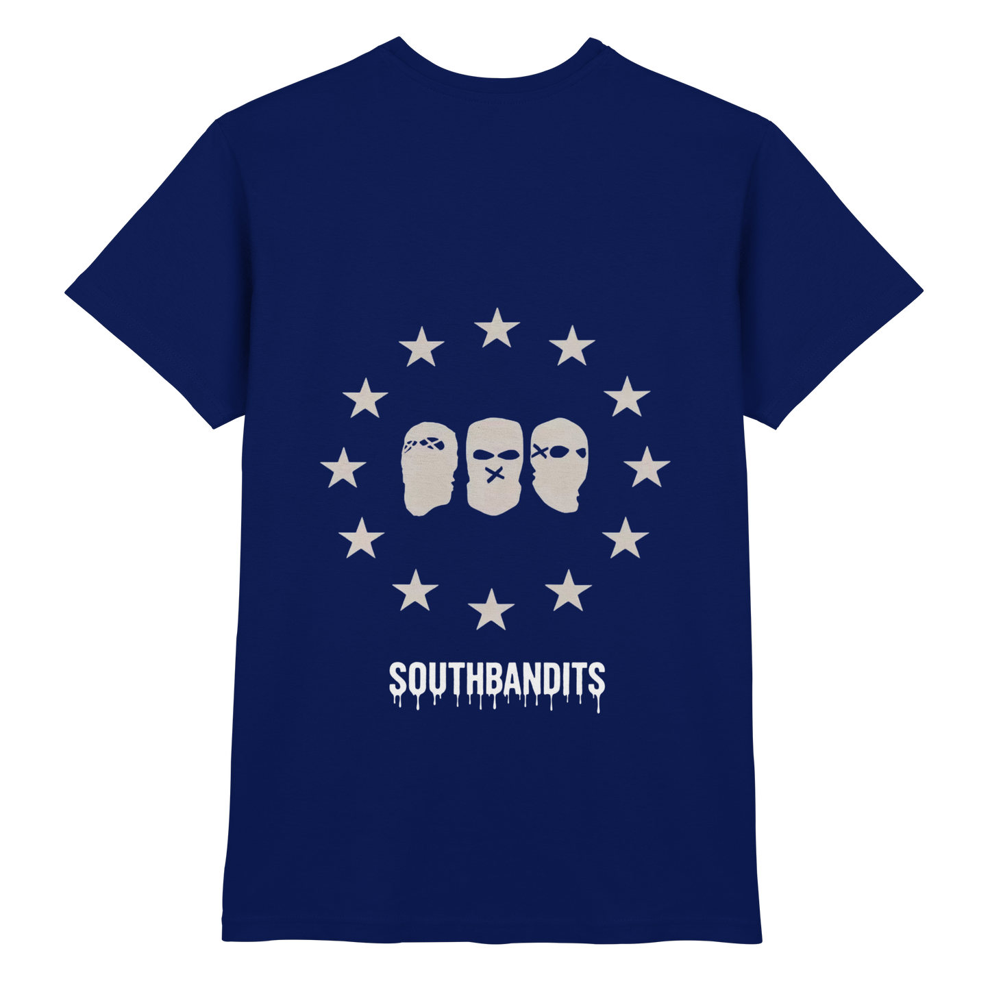 SOUTHBANDITS Premium T-Shirt – Schwarzes Streetwear Shirt mit Masken-Logo