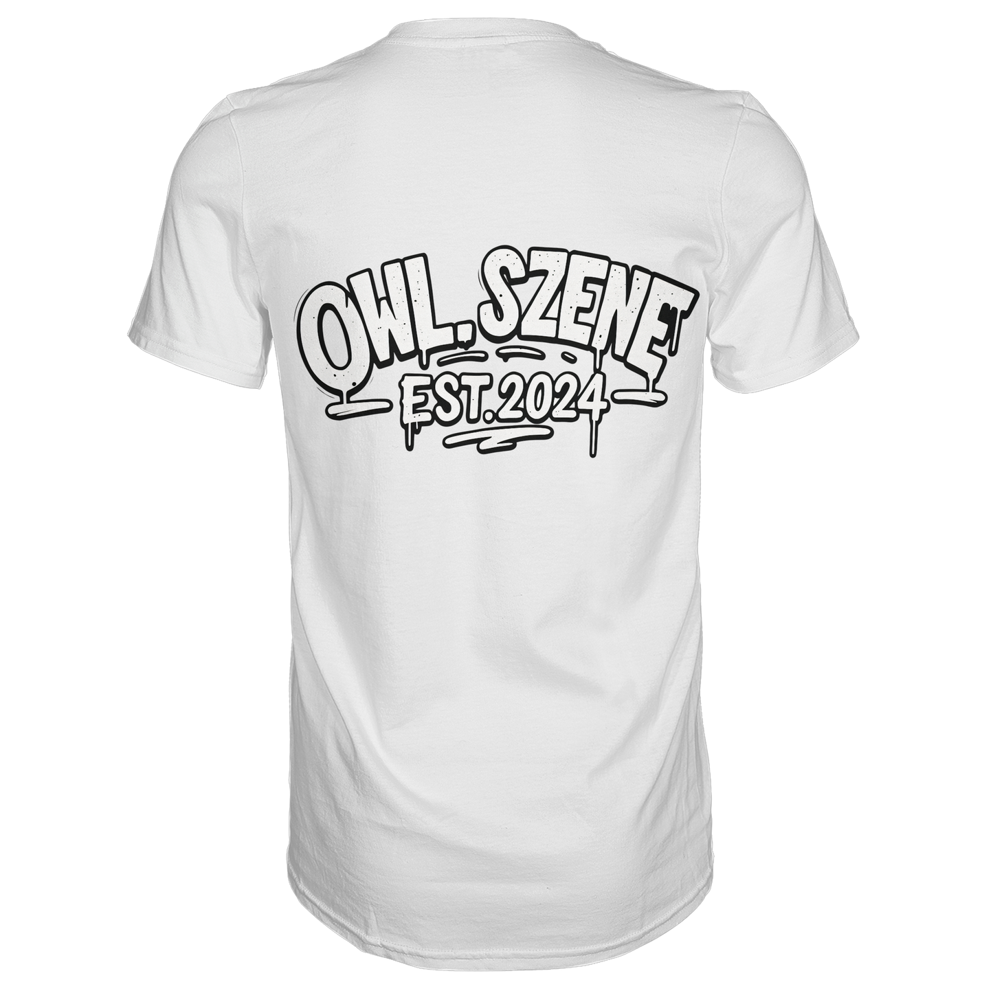 OWL SZENE Premium T-Shirt – mit Backprint