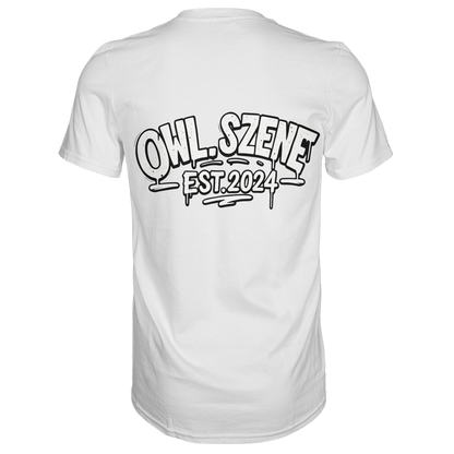 OWL SZENE Premium T-Shirt – mit Backprint