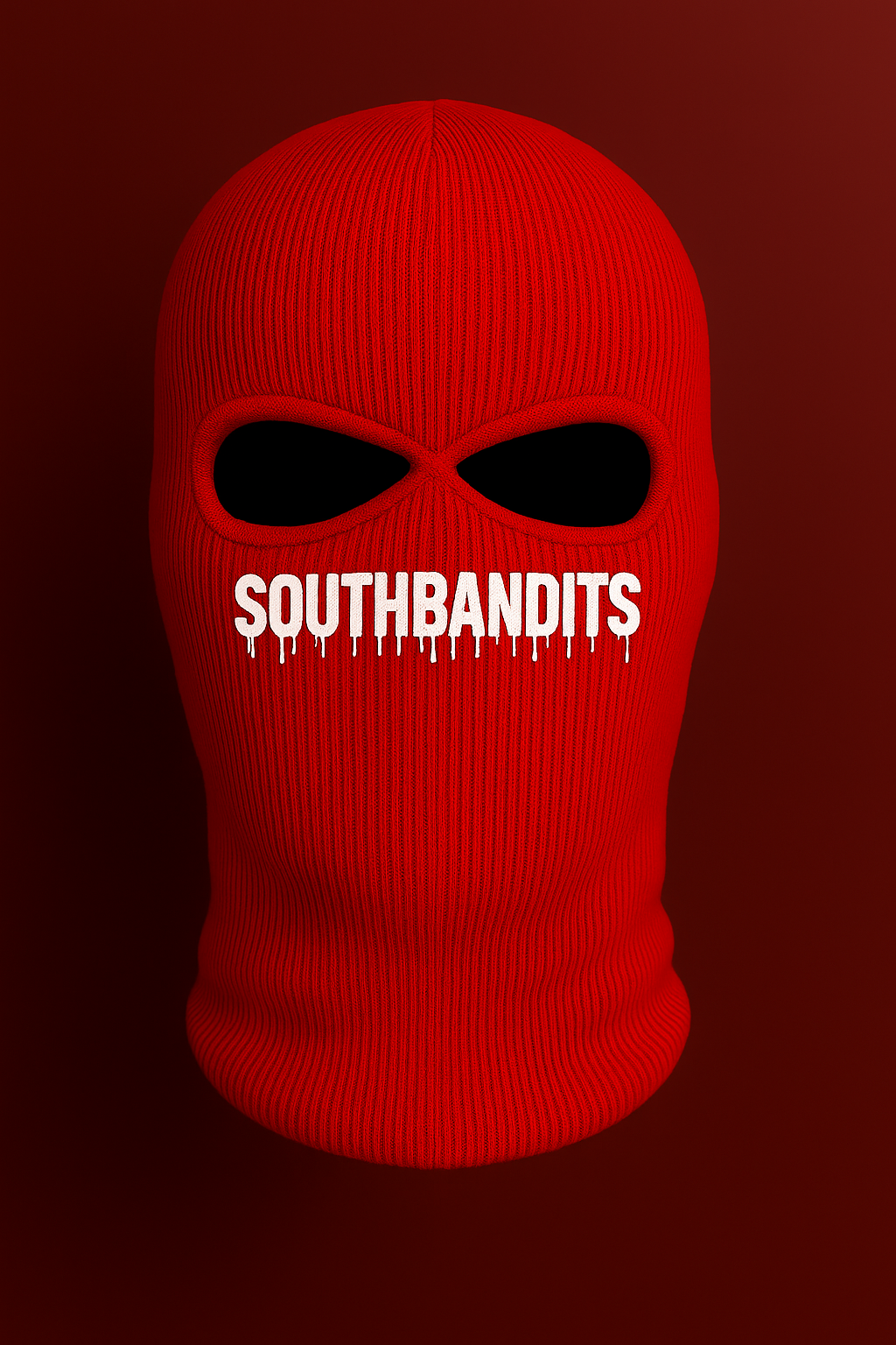 Southbandits Strick-Sturmhaube – Schwarz | Streetwear Balaclava mit Logo-Print